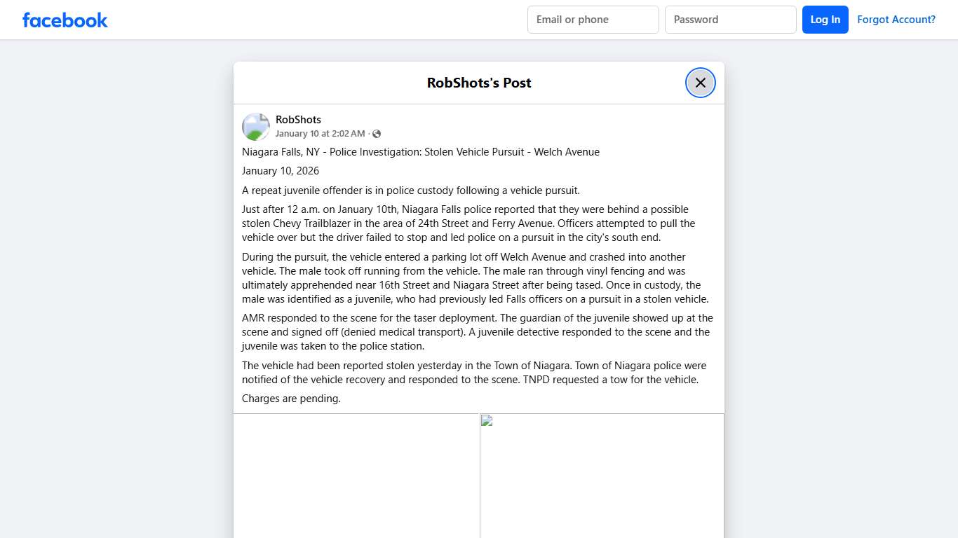 RobShots - Niagara Falls, NY - Police Investigation:... | Facebook